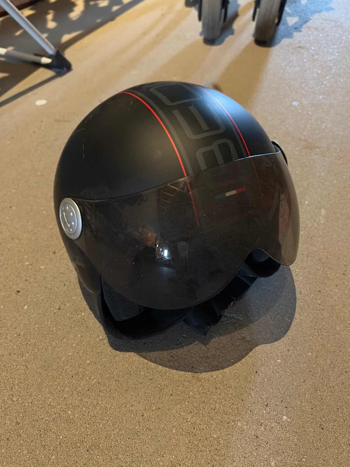 Beon Design Scooterhelm - Mat Zwart, Maat L (59), Ophalen of Verzenden, Gebruikt, Large