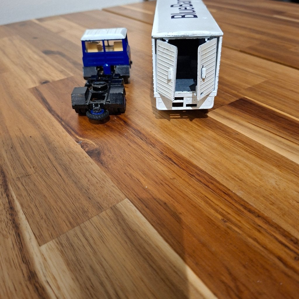 DAF,S 2600 Div TRUCK MET OPLEGGER DEUREN ,CONTAINER .L.TOYS., Hobby en Vrije tijd, Modelauto's | 1:50, Ophalen of Verzenden, Zo goed als nieuw