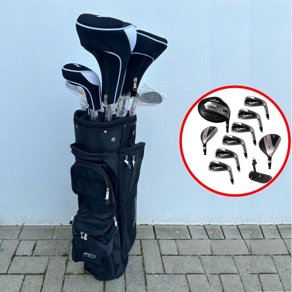 Spalding True Black 14-Delig Golfset Nieuw- Graphite-Cartbag, Ophalen, Nieuw, Set, Overige merken
