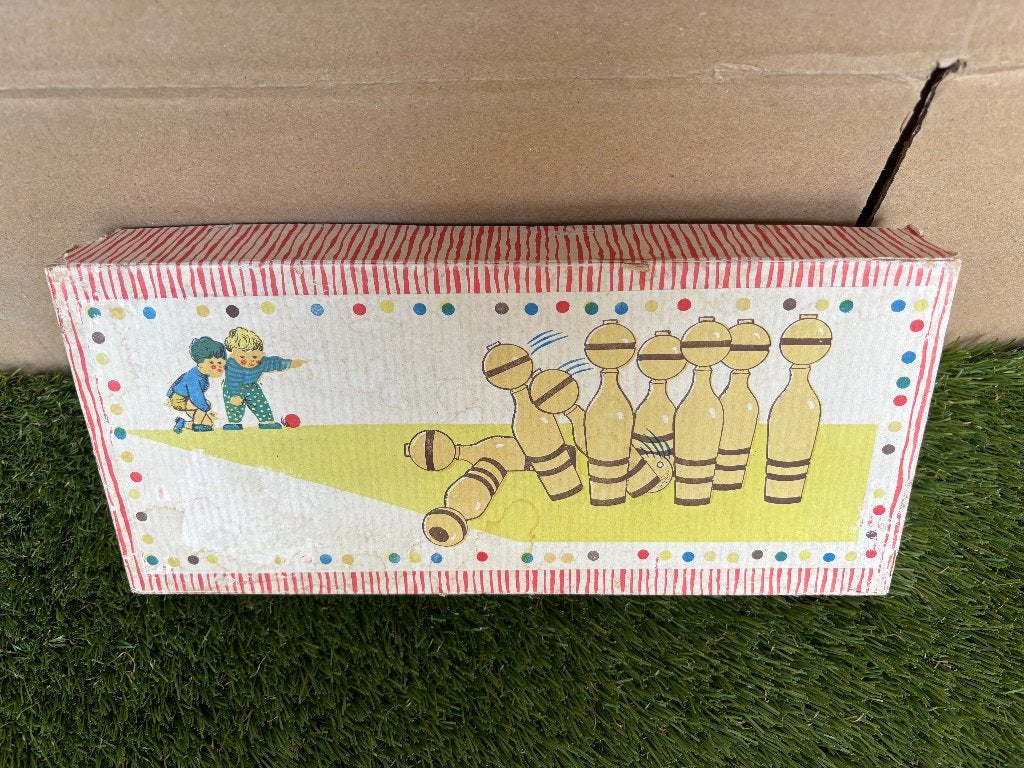Vintage houten kegelspel voor kinderen - jaren 60, Ophalen of Verzenden
