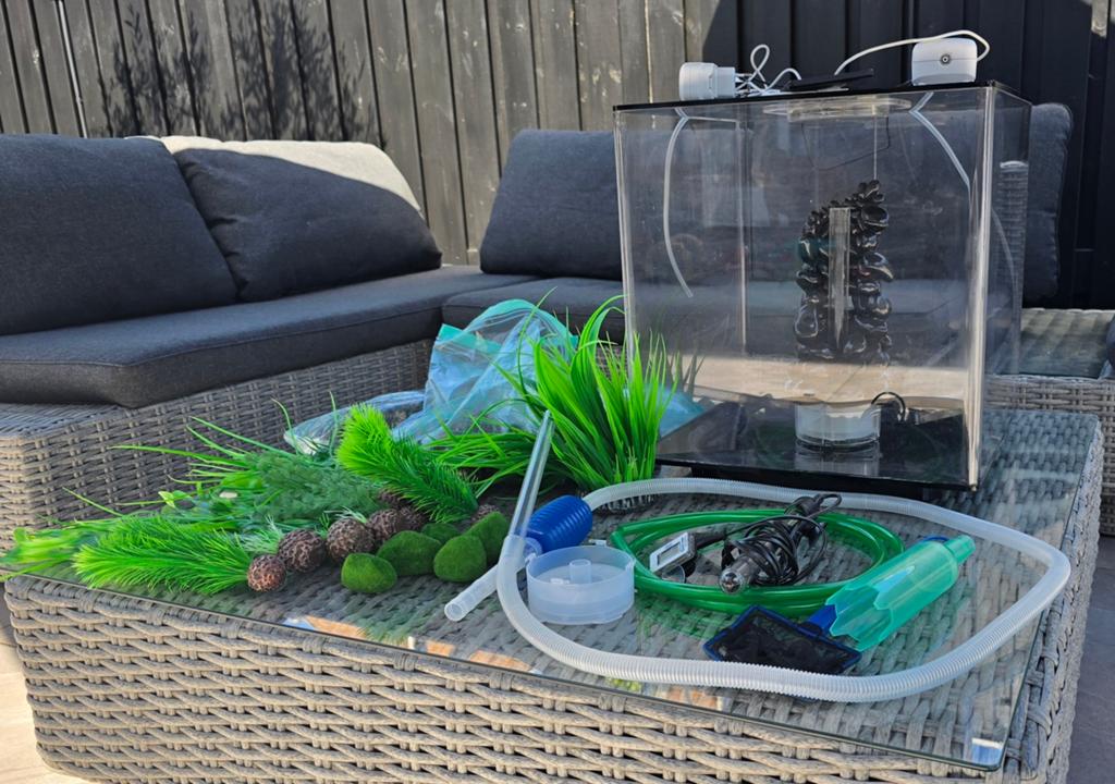 biOrb vierkant 60l aquarium cube, Ophalen, Decoratie, Gebruikt, Overige merken