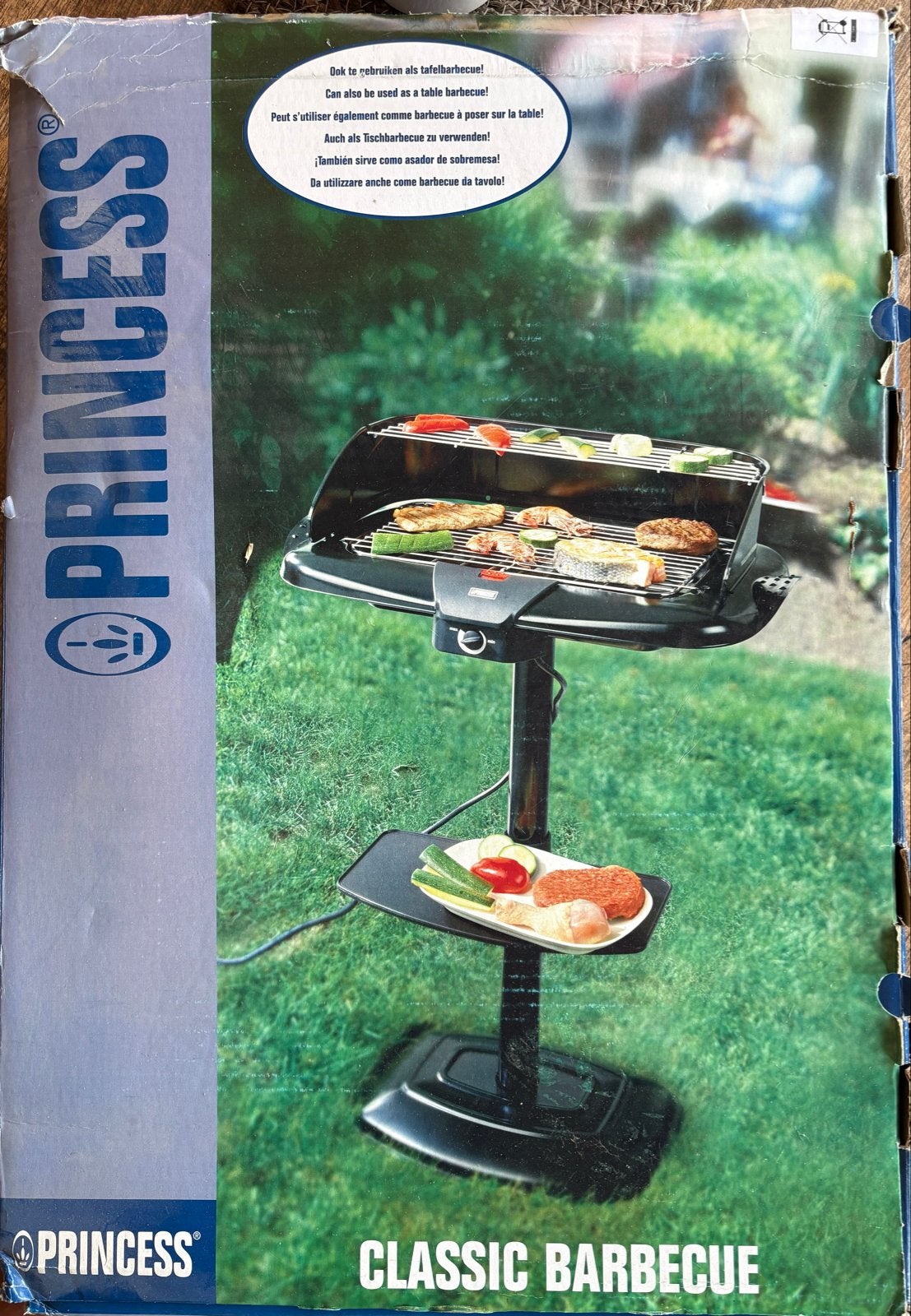 Princess Classic Barbecue - Elektrische BBQ met standaard, Ophalen of Verzenden, Nieuw