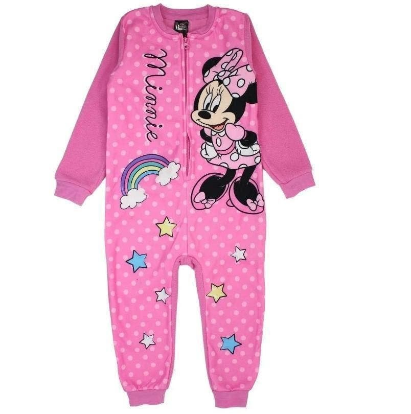 Minnie Mouse Fleece Onesie - Disney - Maat 116/128, Nacht- of Onderkleding, Meisje, Minnie Mouse, Nieuw