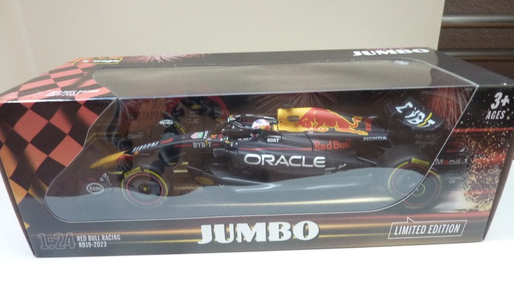 Bburago Red Bull RB19 (2023) Jumbo uitgave 1:24, Hobby en Vrije tijd, Modelauto's | 1:24, Ophalen of Verzenden, Nieuw, Auto, Bburago