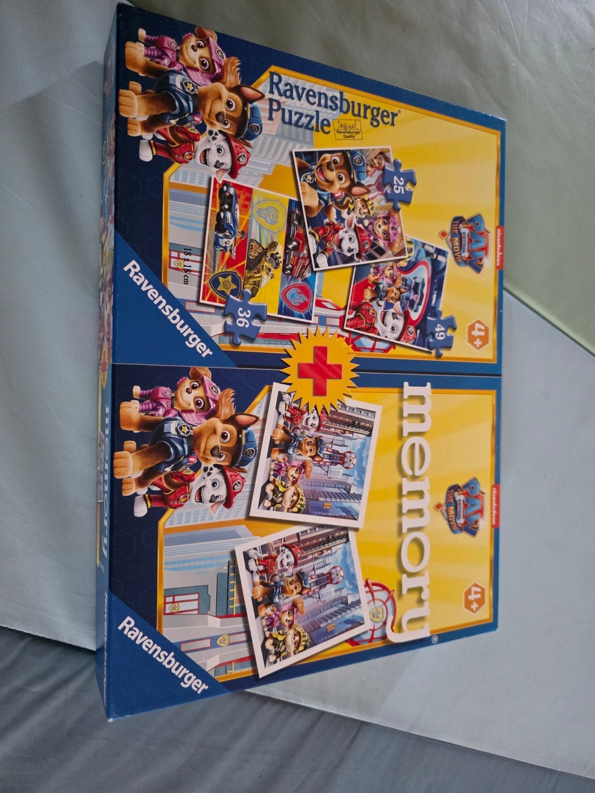 Ravensburger Paw Patrol Puzzel & Memory Set, Ophalen, Meer dan 50 stukjes, Zo goed als nieuw, 4 tot 6 jaar