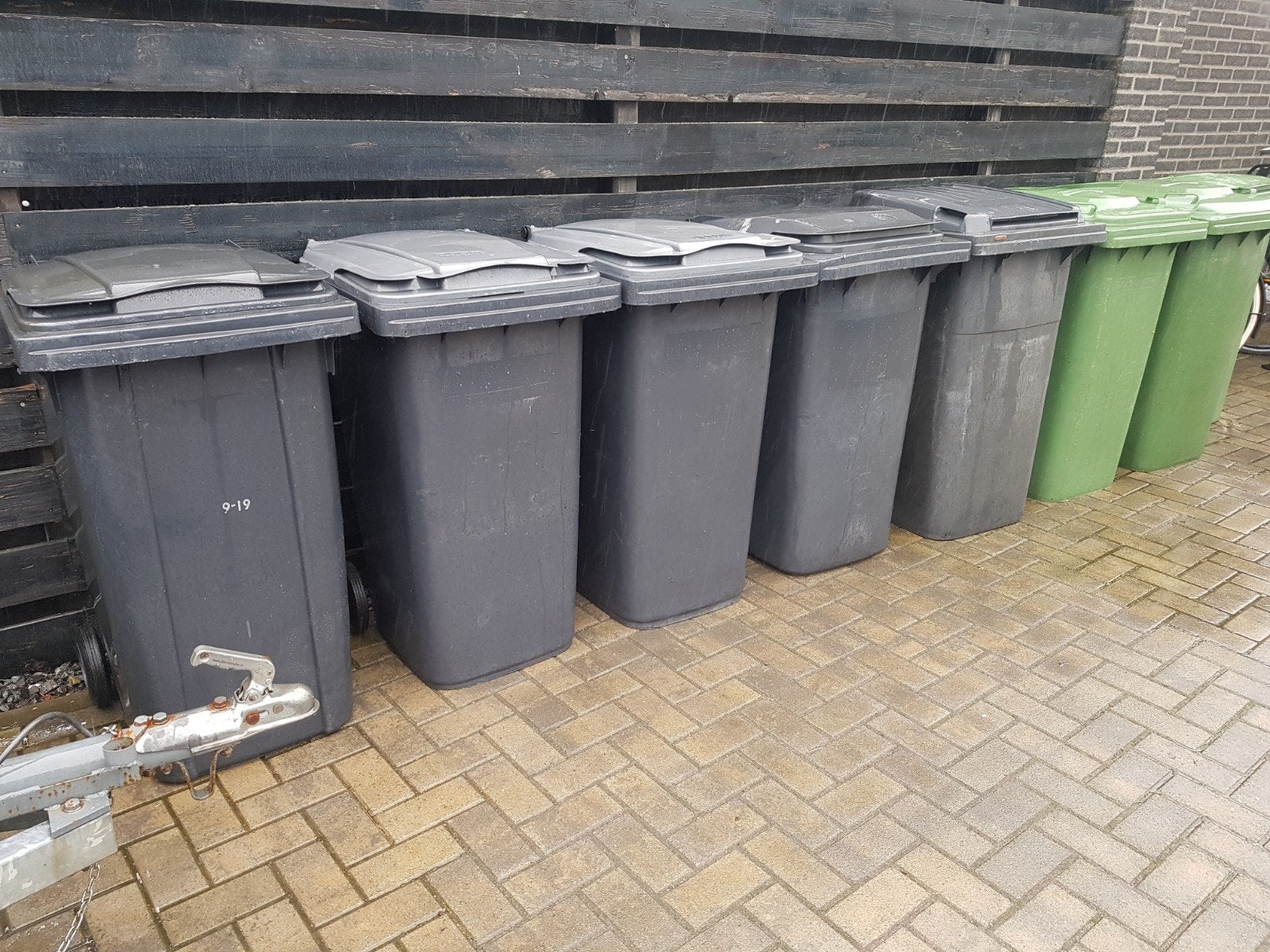 Div. groene en grijze kliko's / afvalcontainers., 40 liter of meer, Ophalen of Verzenden, Gebruikt, Kunststof