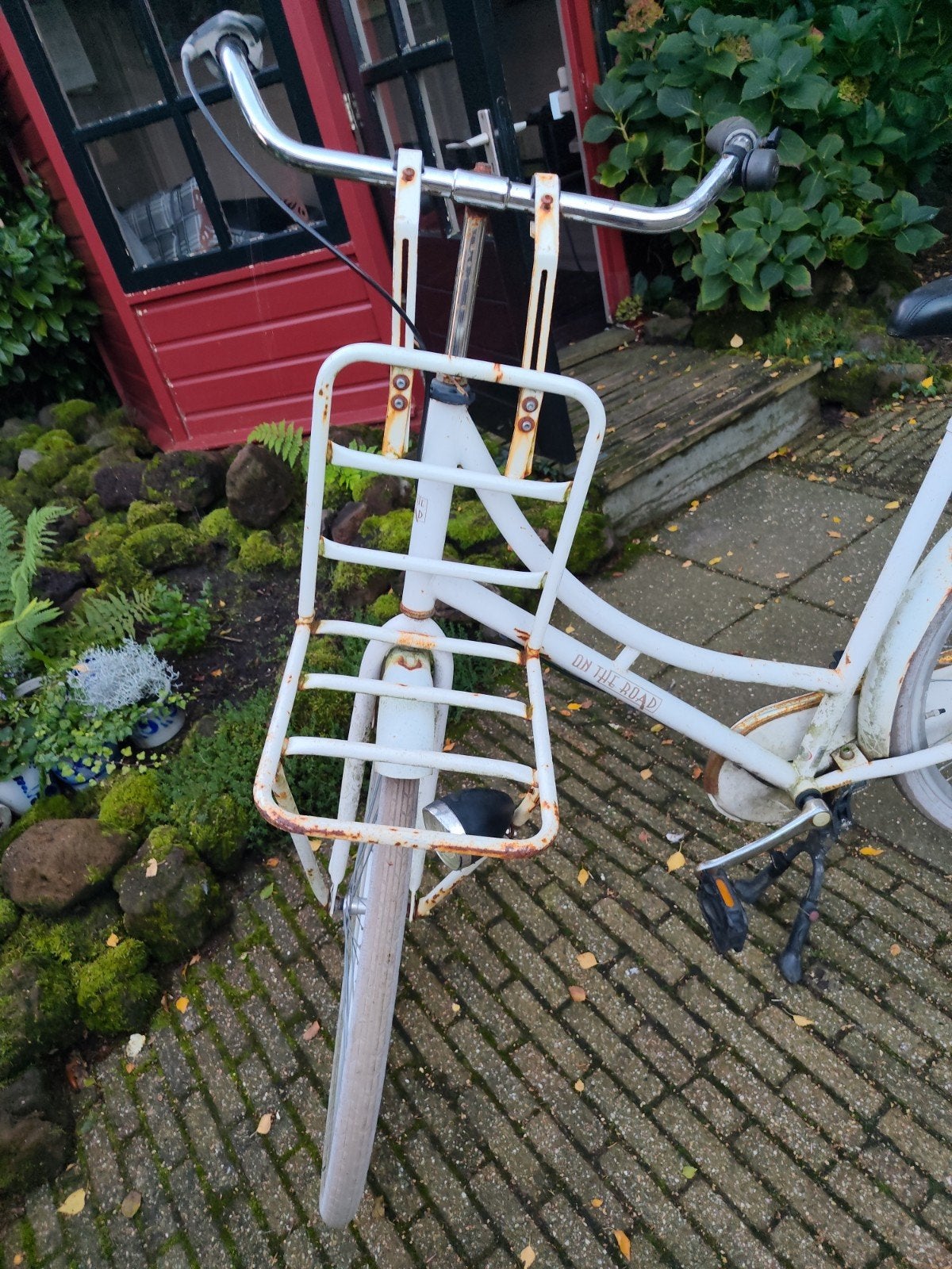 witte omafiets met terugtraprem...., Ophalen of Verzenden, Gebruikt