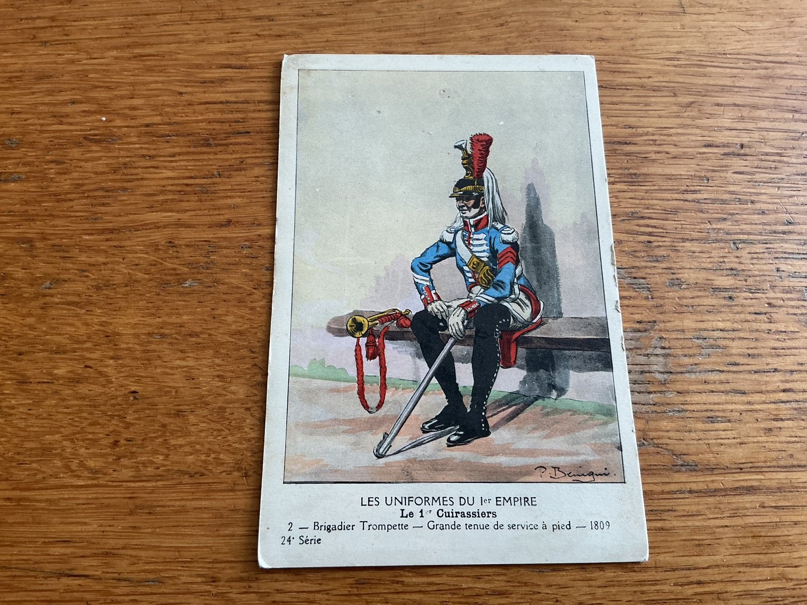O424 militair Illustrator onleesbaar, Verzamelen, Ophalen of Verzenden, Voor 1920, Overige thema's