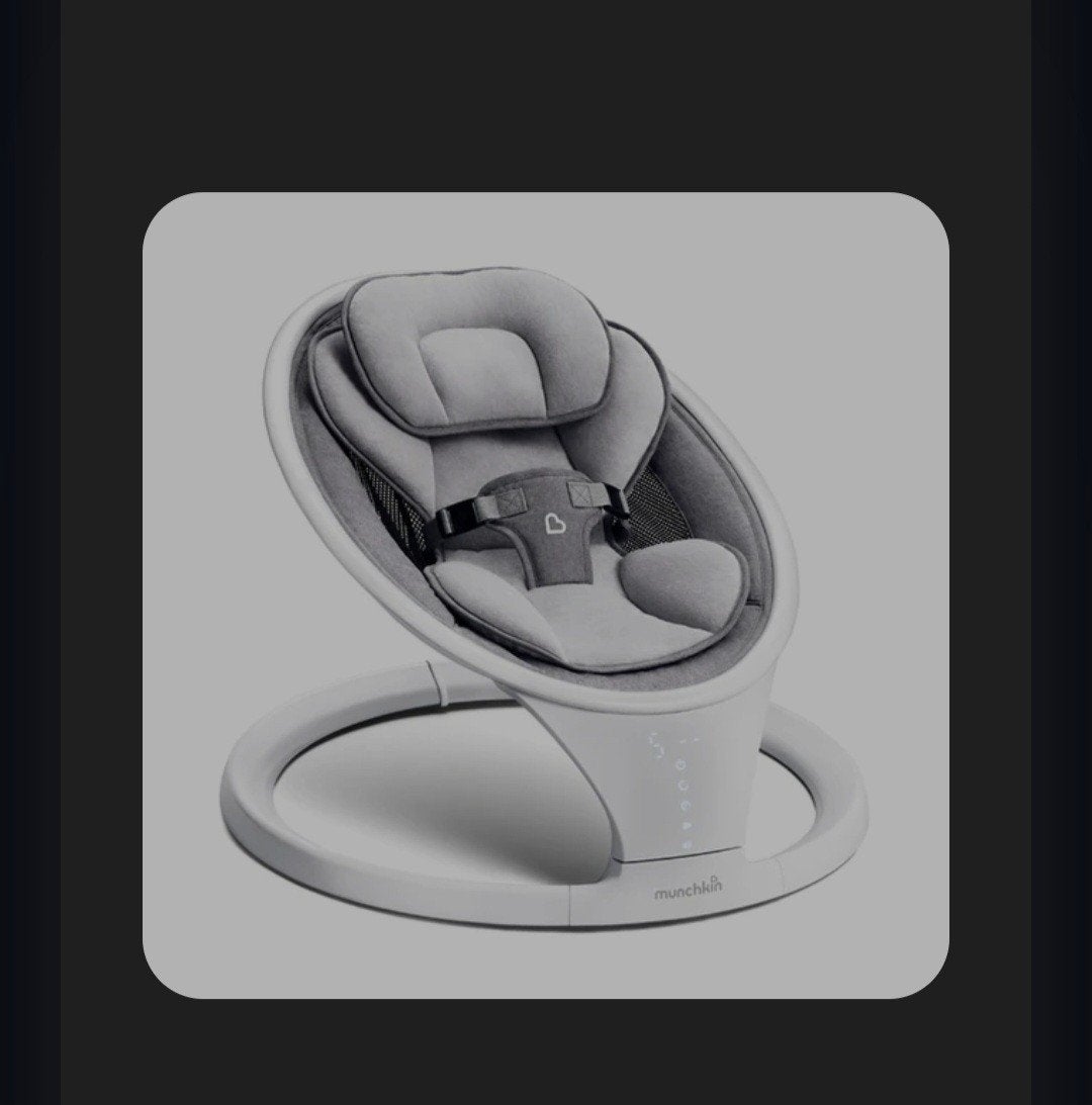 Munchkin Swing - Baby Schommelstoel met Muziek en Bluetooth, Overige merken, Schommelstoel, Verstelbaar, Ophalen of Verzenden