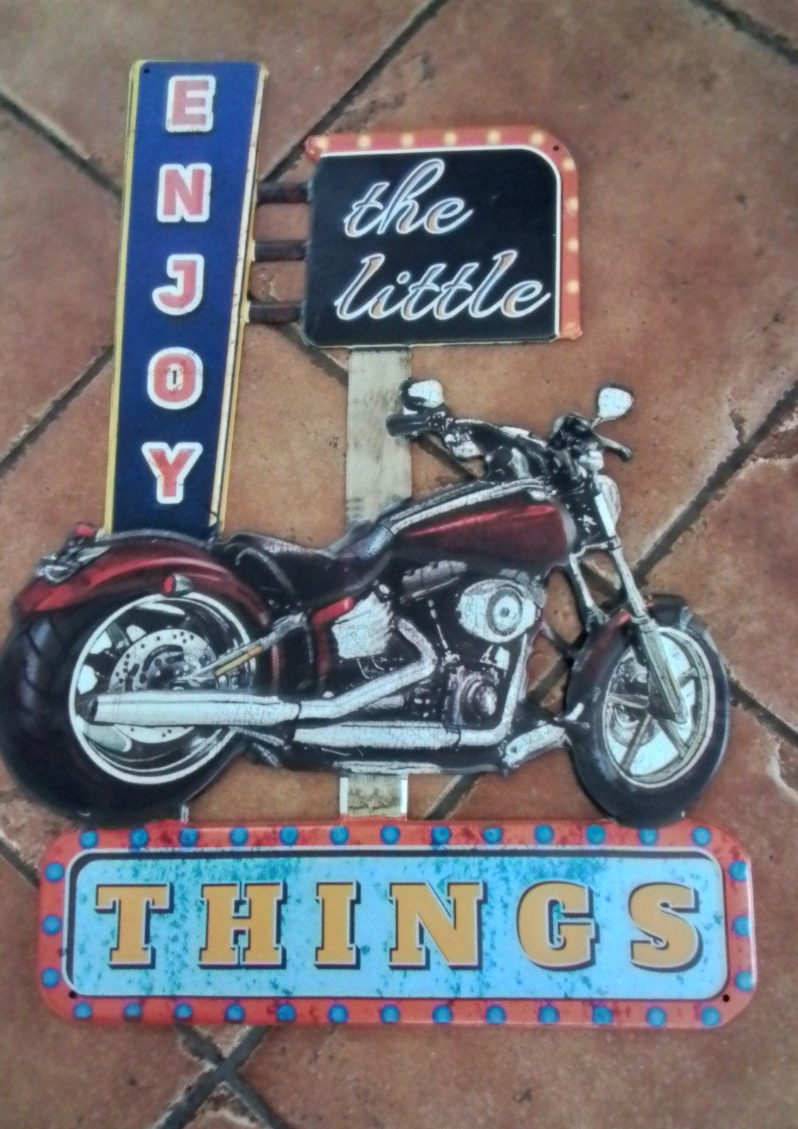 motor hok , mancave,  metalen wandborden , Harley Davidson., Ophalen of Verzenden, Zo goed als nieuw