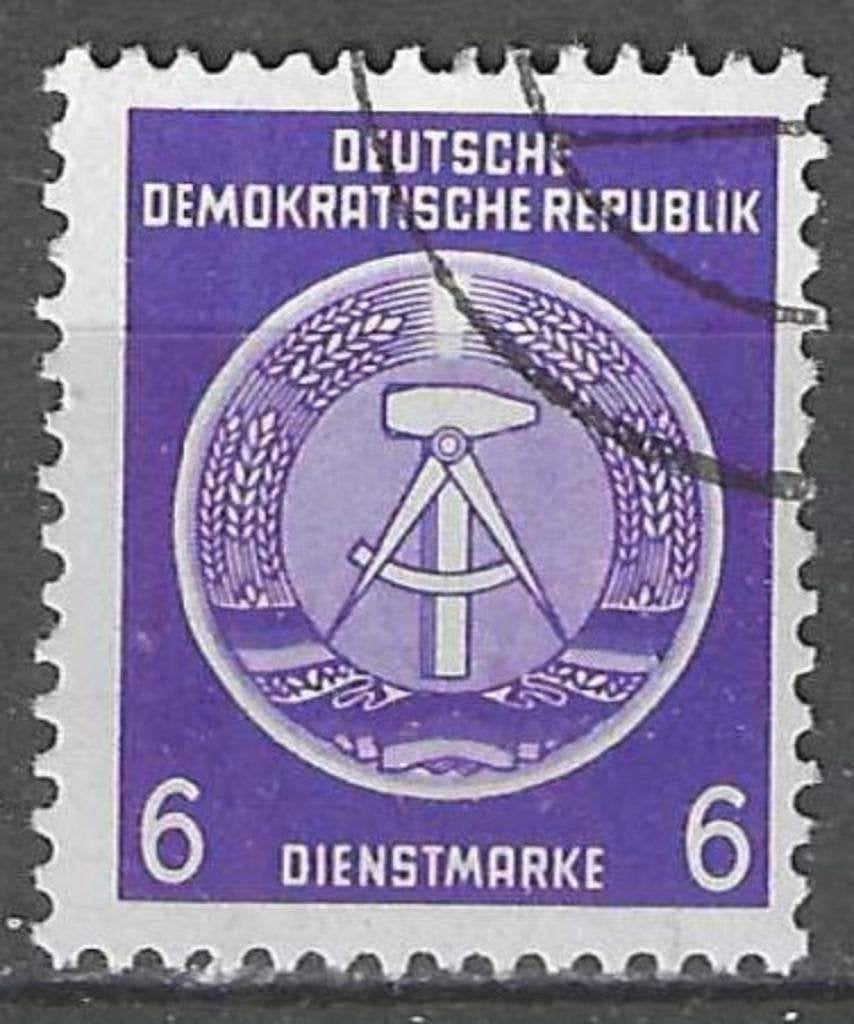Duitsland DDR 1954 - Yvert 2SE - Service - Kompas. (ST), Verzenden, DDR, Gestempeld