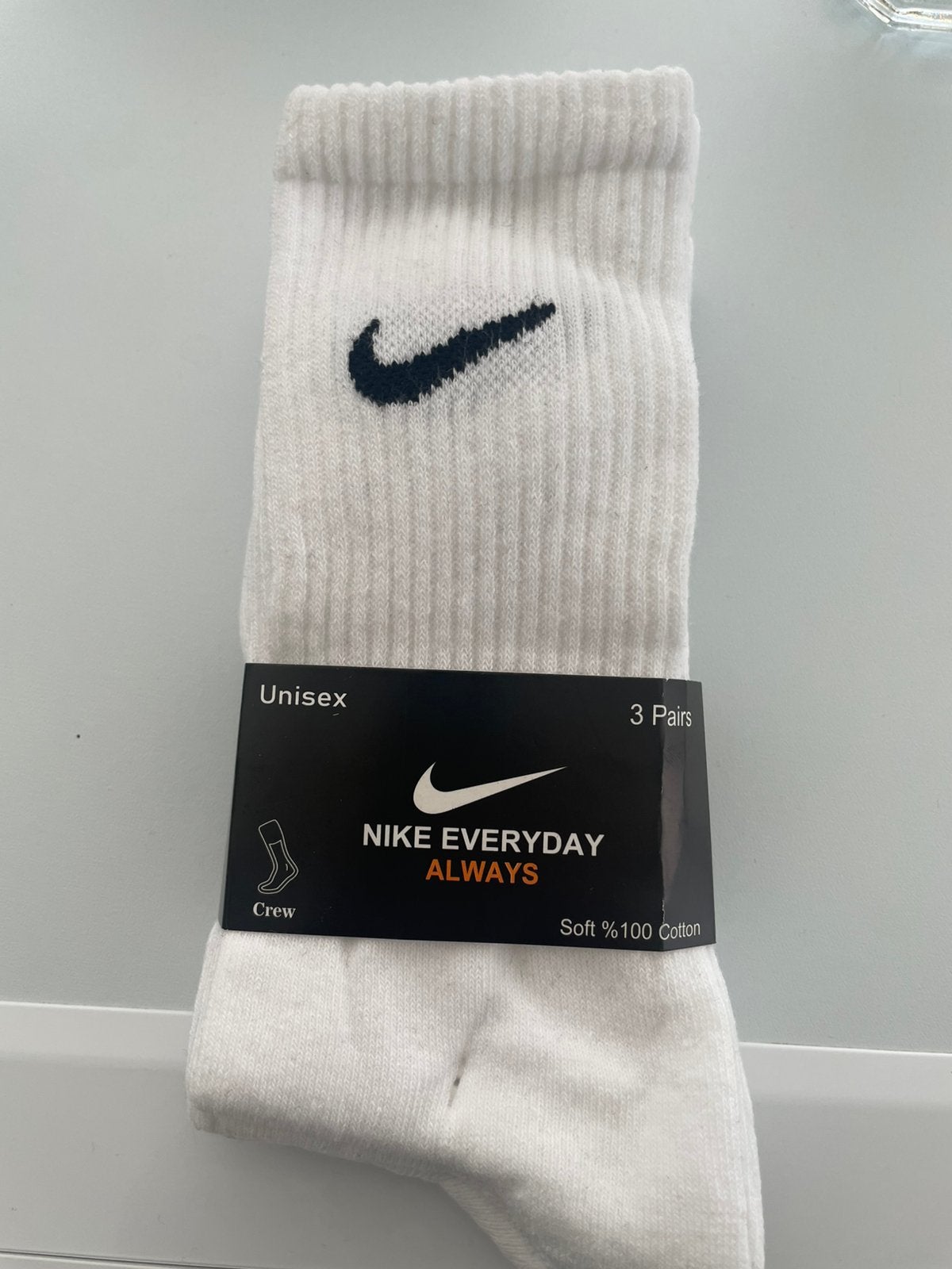 Nike Unisex Sokken – 3-Pack, Ophalen, Nieuw
