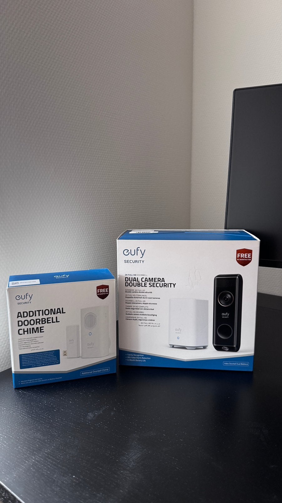 Eufy Video Deurbel Dual 2 pro met Homebase 2 en Chime, Huis en Inrichting, Deurbellen, Ophalen, Zo goed als nieuw