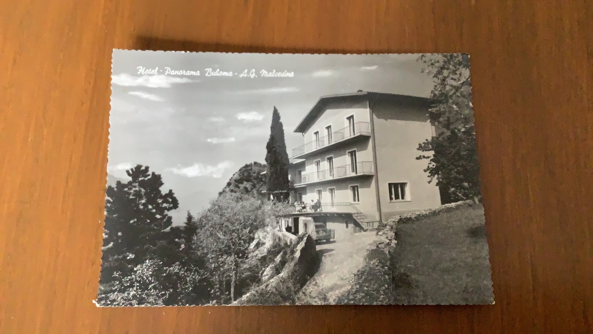 Italie.   Hotel Buhoma.  A.G.Malcesine.  Gardameer., Ophalen of Verzenden, 1960 tot 1980, Gelopen, Italië