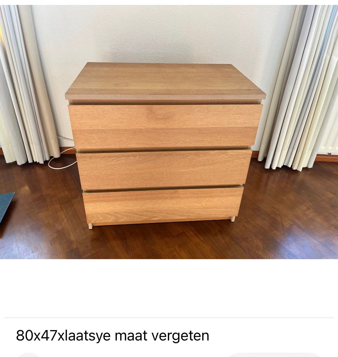 Ladenkast, Huis en Inrichting, Kasten | Ladekasten, Ophalen, 50 tot 100 cm, Zo goed als nieuw, 3 of 4 laden