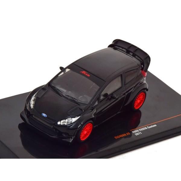 Ford Fiesta Custom 2011 Zwart Modelauto 1/43 Ixo Models, Overige merken, Ixo Models, Auto, Ixo Models