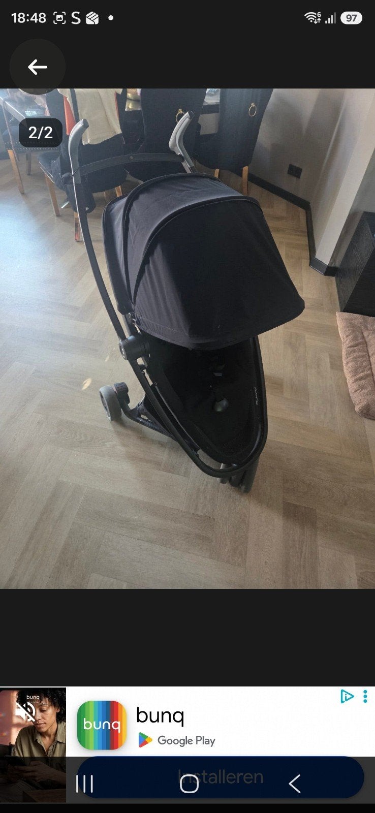 Quinny Zapp Flex Plus kinderwagen - Zwart