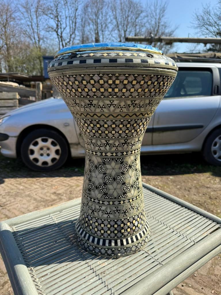 Grote Darbuka Doumbek - 42 cm hoog - parelmoer, Muziek en Instrumenten, Gebruikt, X, Ophalen, Overige merken