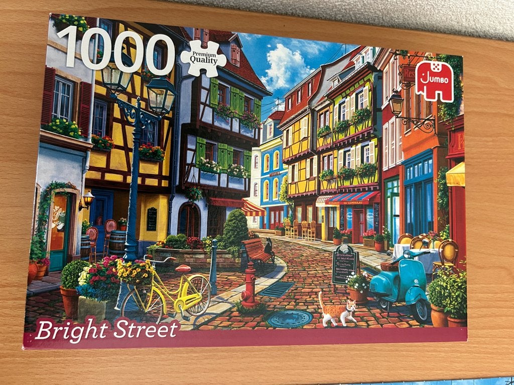 Puzzel Bright Street, Ophalen, 500 t/m 1500 stukjes, Gebruikt, Legpuzzel