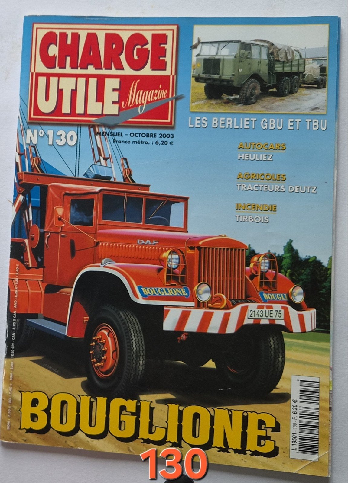 Charge Utile Magazine N130 - Oktober 2003, Ophalen of Verzenden, Gelezen, Overige typen