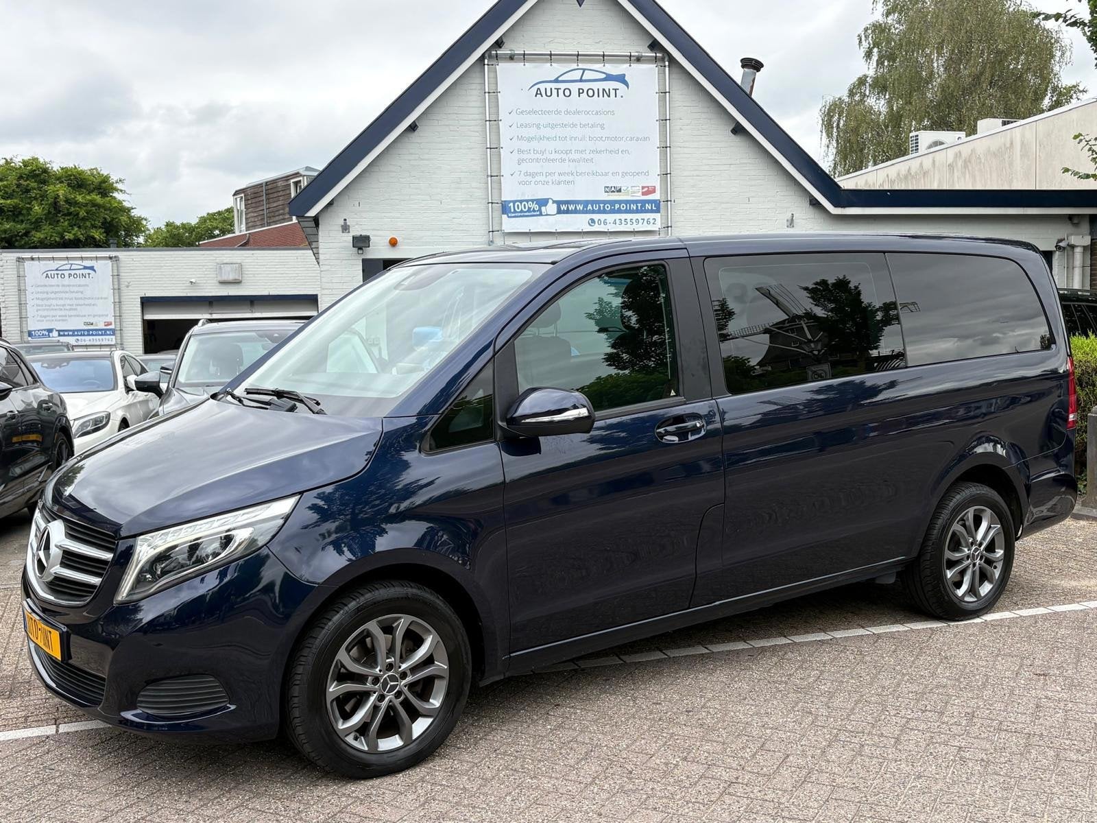 Mercedes-Benz V-klasse 220D LANG/DUBBELCAB/DEALER ONDERHOUDE, Automaat, Achterwielaandrijving, Gebruikt, Zwart