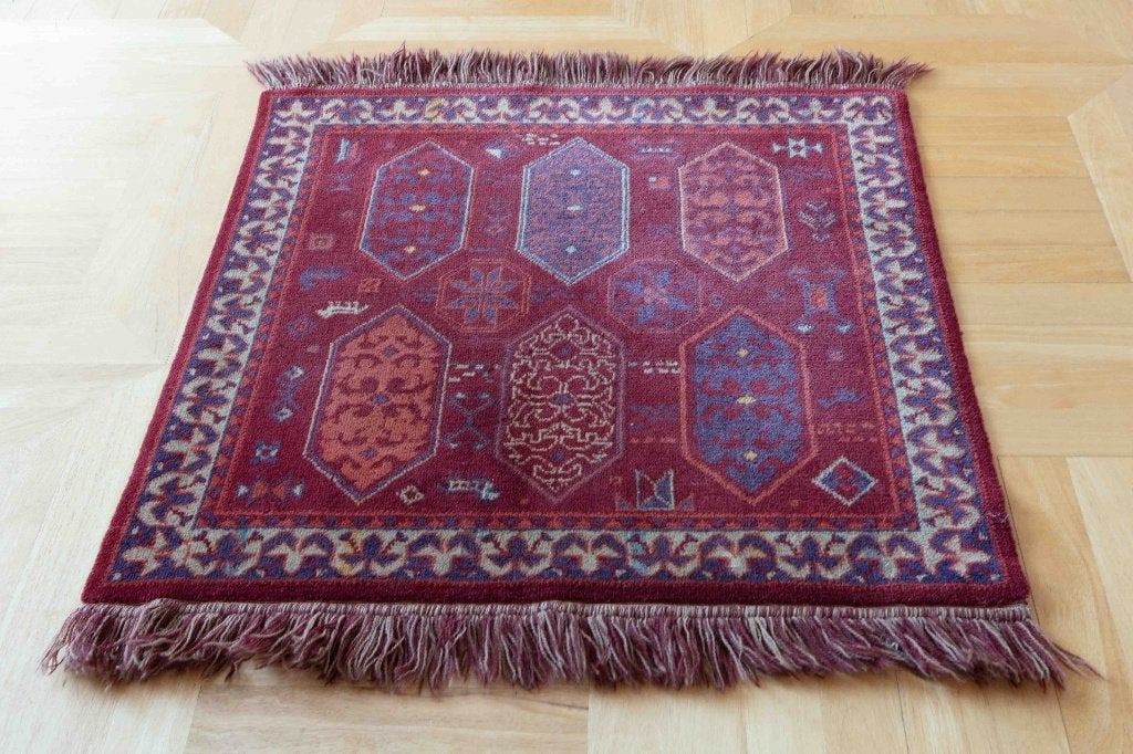 (nr.265) (Tafel)kleed/-loper ca. 85x85, Ophalen of Verzenden, Zo goed als nieuw, Vierkant, Binnen