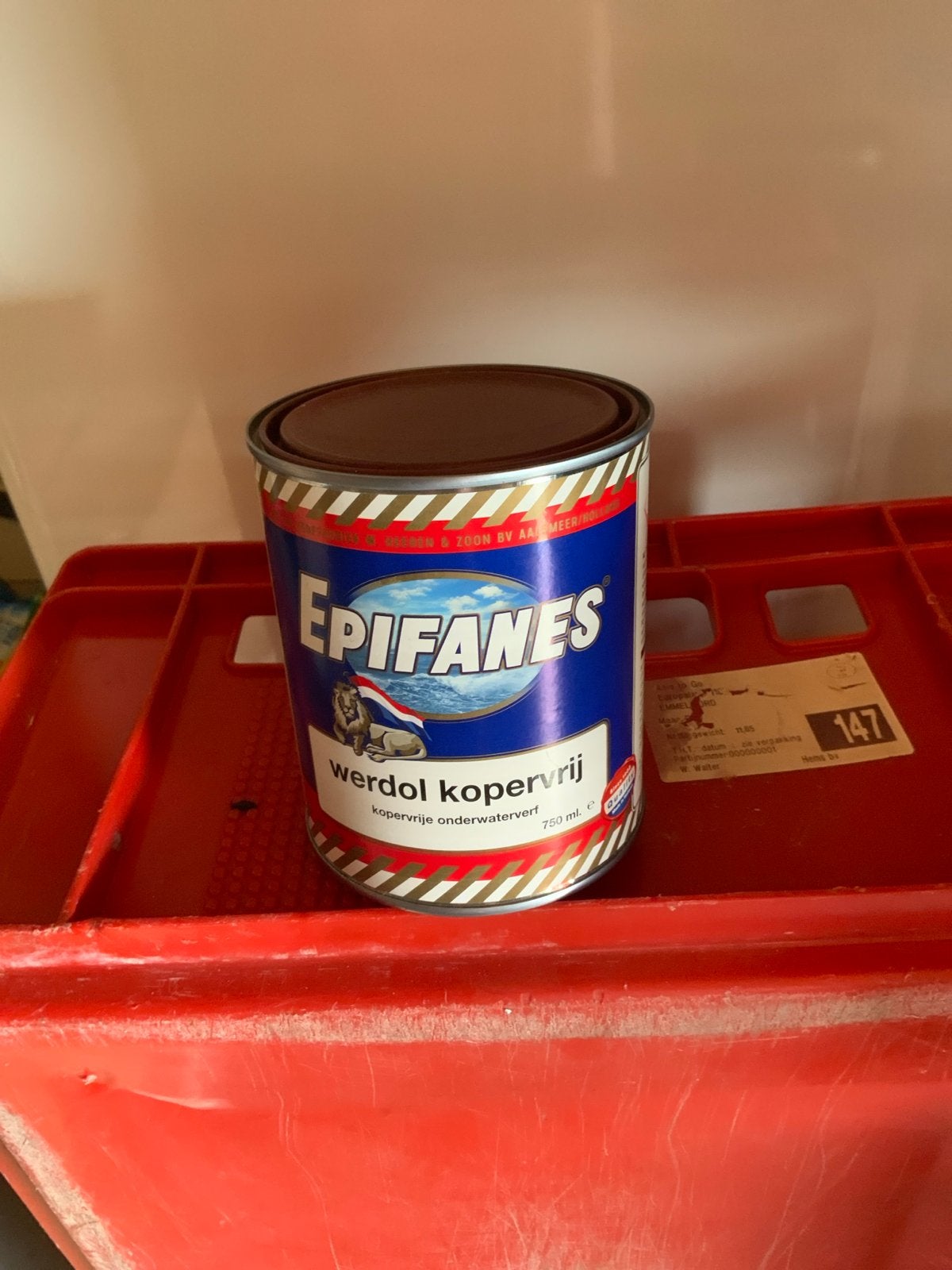 Epifanes Werfdol Kopervrij - Koperen Onderwaterverf 750ml, Ophalen, Nieuw, Verven