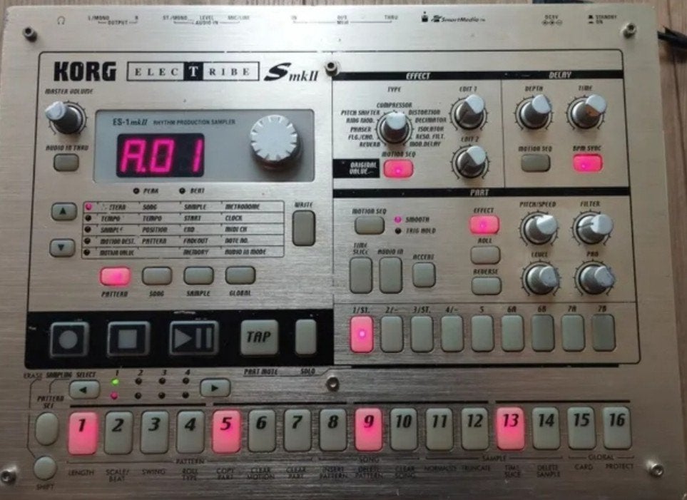 Korg Electribe S mkII Sampler/Sequencer met Adapter, Ophalen of Verzenden