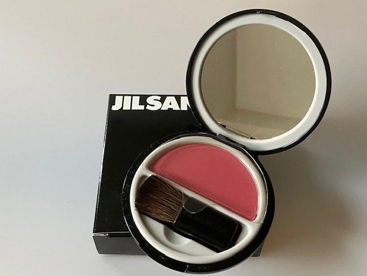Jil Sander Powder Blusher - vintage, Wangen, Ophalen of Verzenden, Zo goed als nieuw, Roze