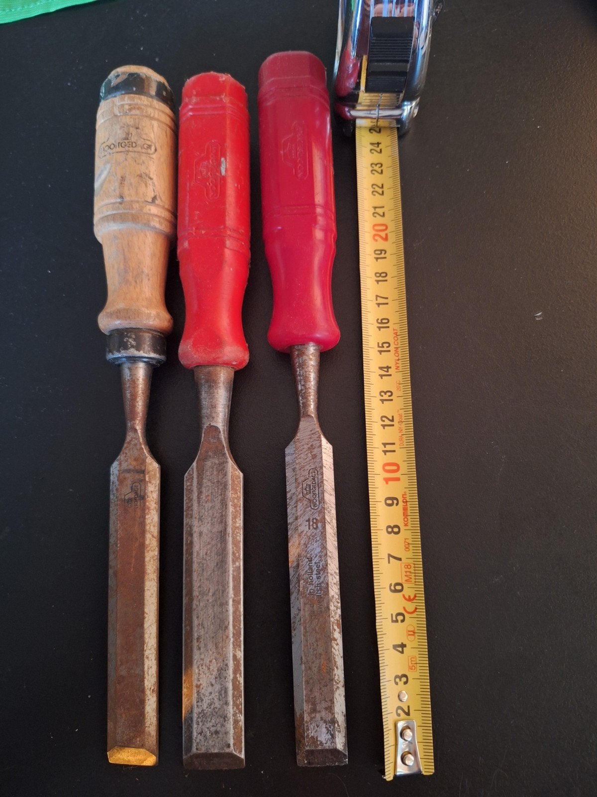 Nooitgedagt beitels 2x 19mm, 1x 21mm, Ophalen of Verzenden
