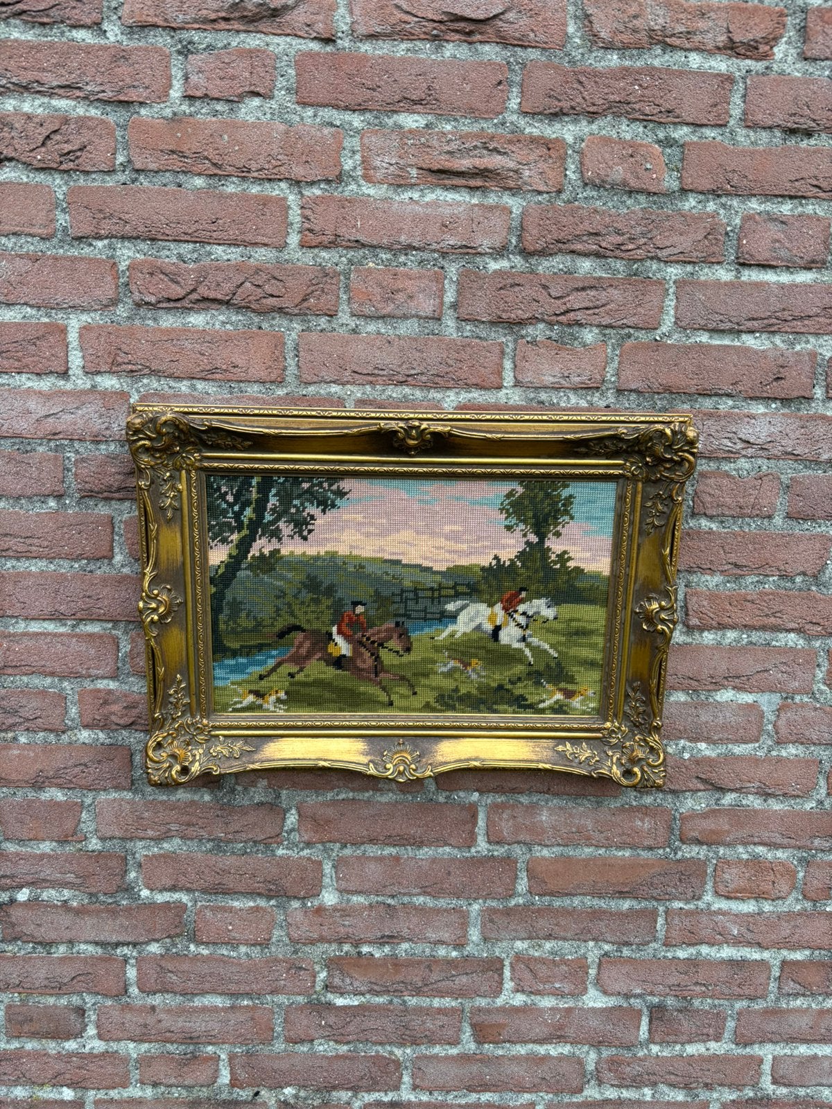 Vintage barok rococo stijl houten gouden lijst, Ophalen of Verzenden, Gebruikt