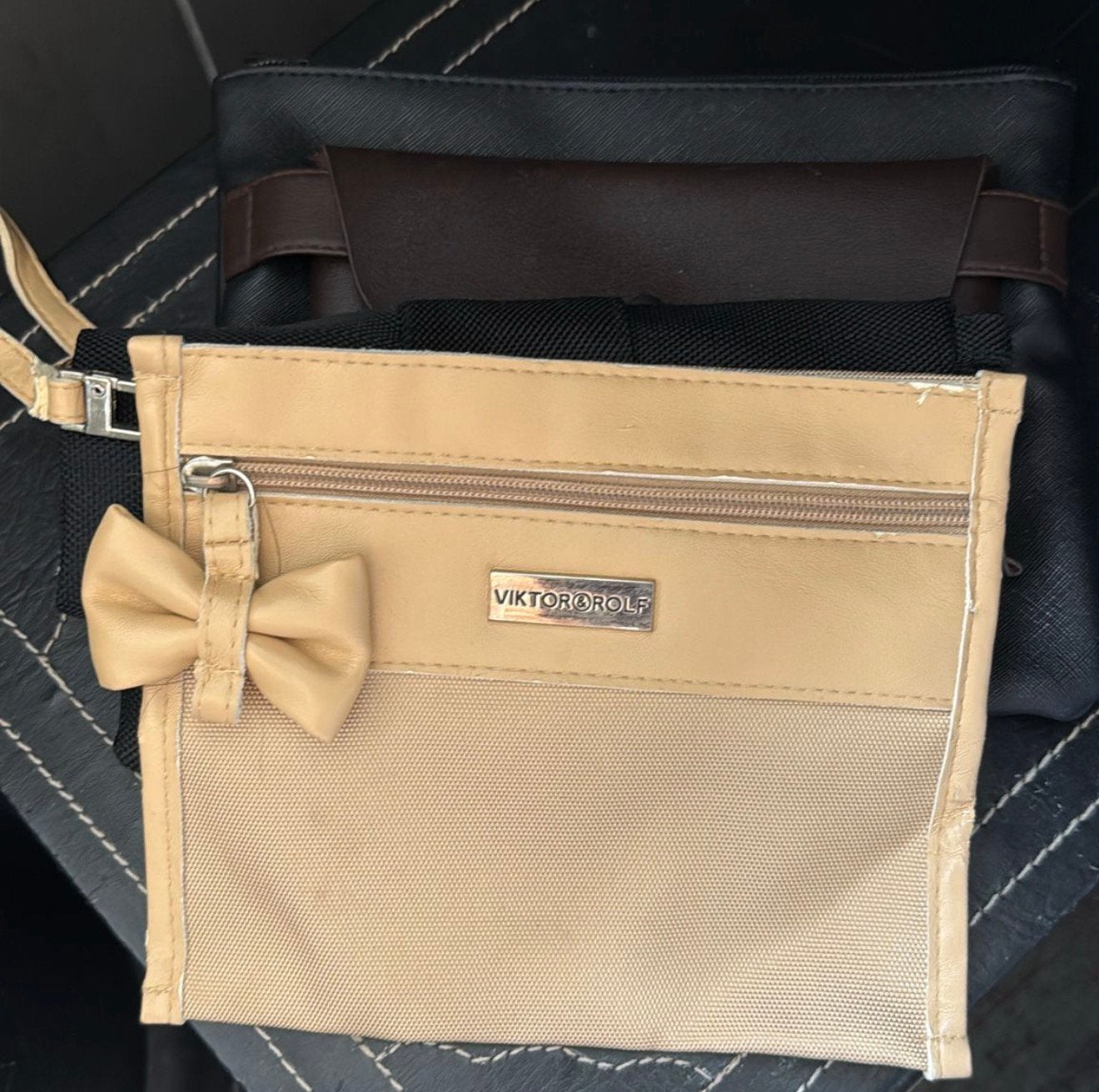 Victor & Rolf make up / toilet tas, Sieraden, Tassen en Uiterlijk, Toilettassen, Ophalen of Verzenden, Gebruikt, Blauw, Dame
