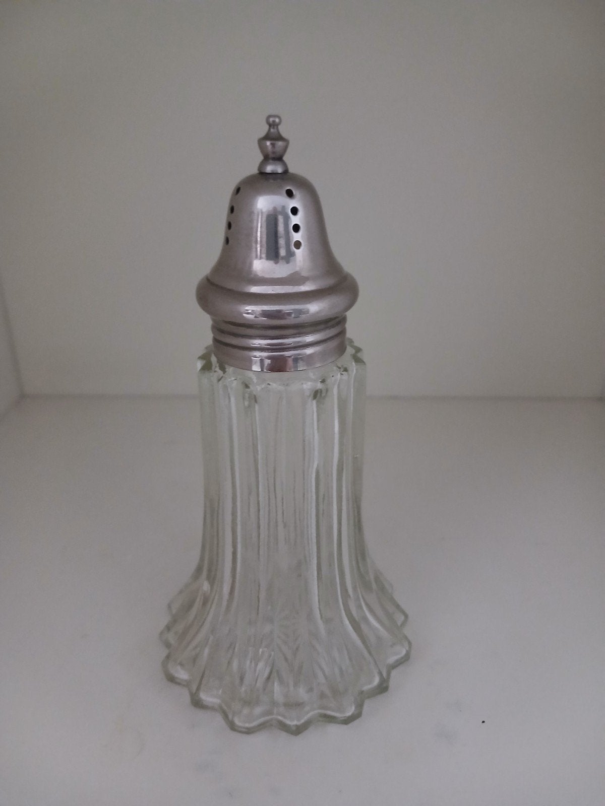 Antieke Suikerstrooier Glas en Verzilverd, Ophalen of Verzenden