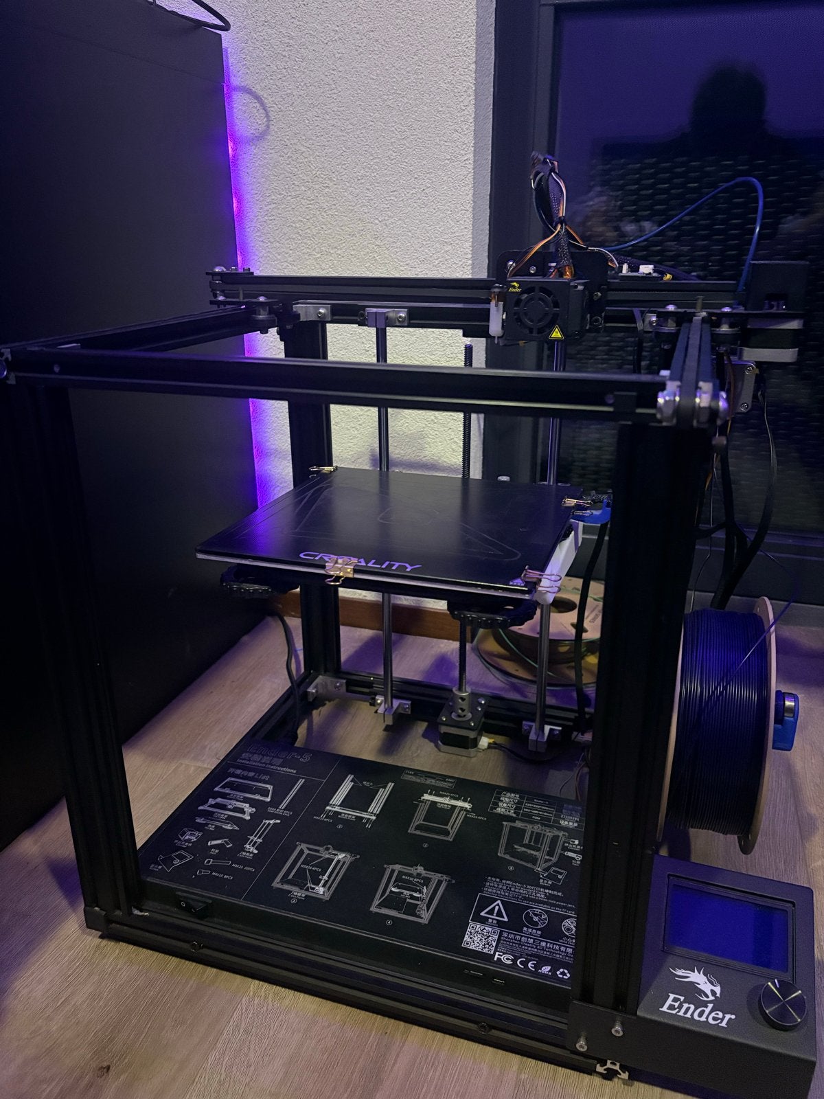 Ender 5 3D-printer met silent moederbord en BLTouch, Ophalen of Verzenden, Gebruikt, Filament