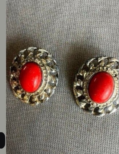 Vintage oorbellen, Ophalen of Verzenden, Zo goed als nieuw, Overige materialen, Overige merken