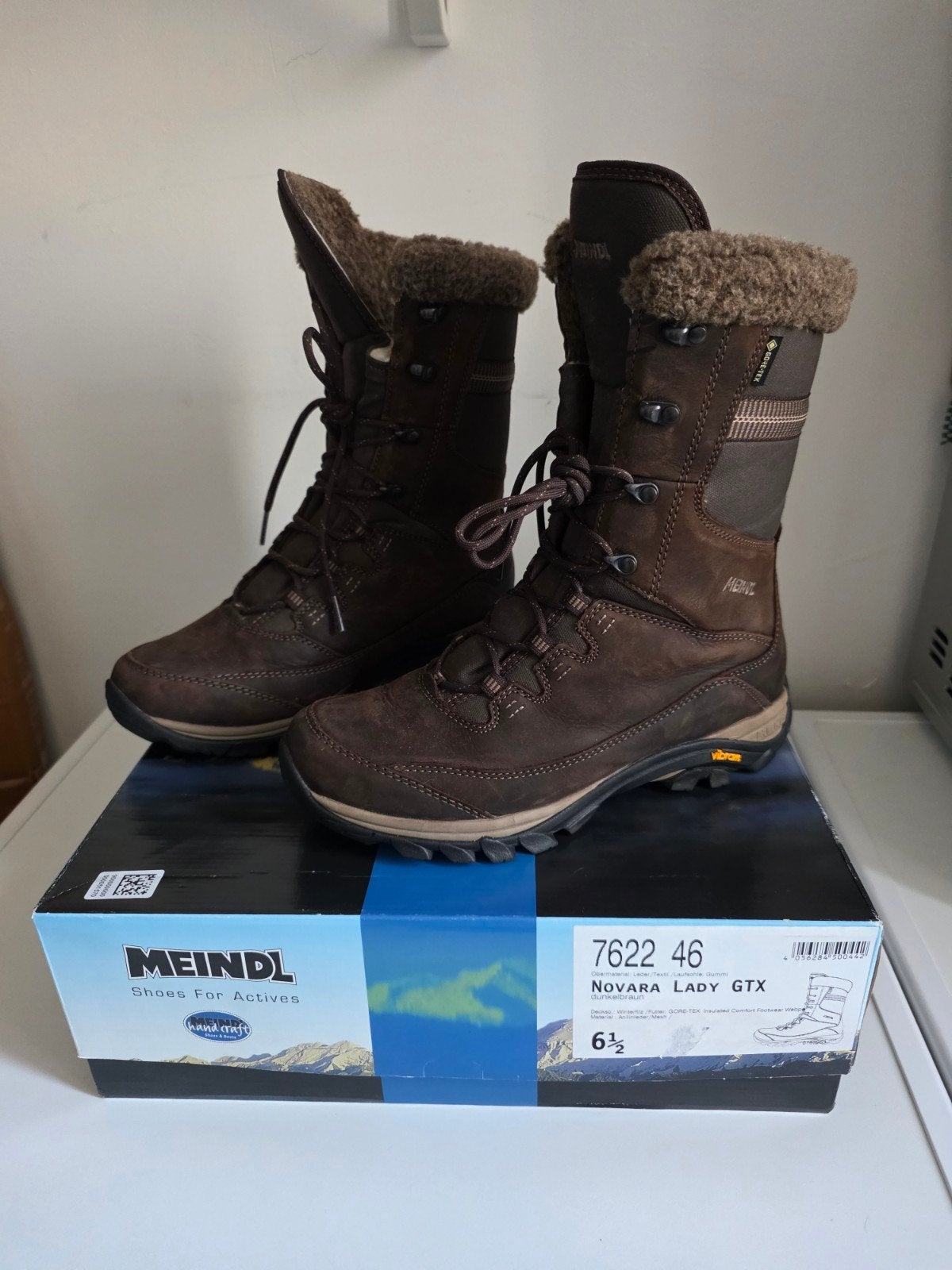 Meindl Novara Lady GTX winterwandelschoenen maat 40/6.5., Meindl, Zwart, Overige typen, Nieuw