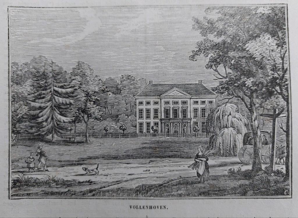 36 / houtgravure van Vollenhoven eind 19e eeuw, Ophalen of Verzenden