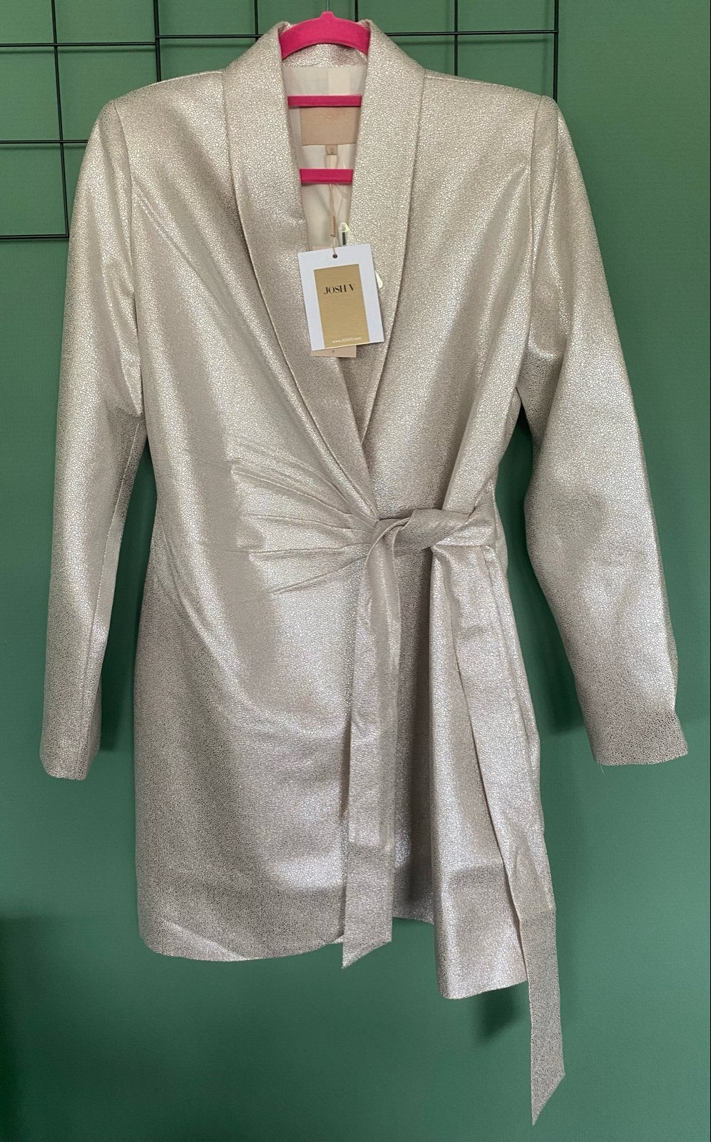 Nieuwe Josh V blazer jurk zilver maat M, Kleding | Dames, Jurken, Maat 38/40 (M), Overige kleuren, Nieuw, Ophalen of Verzenden