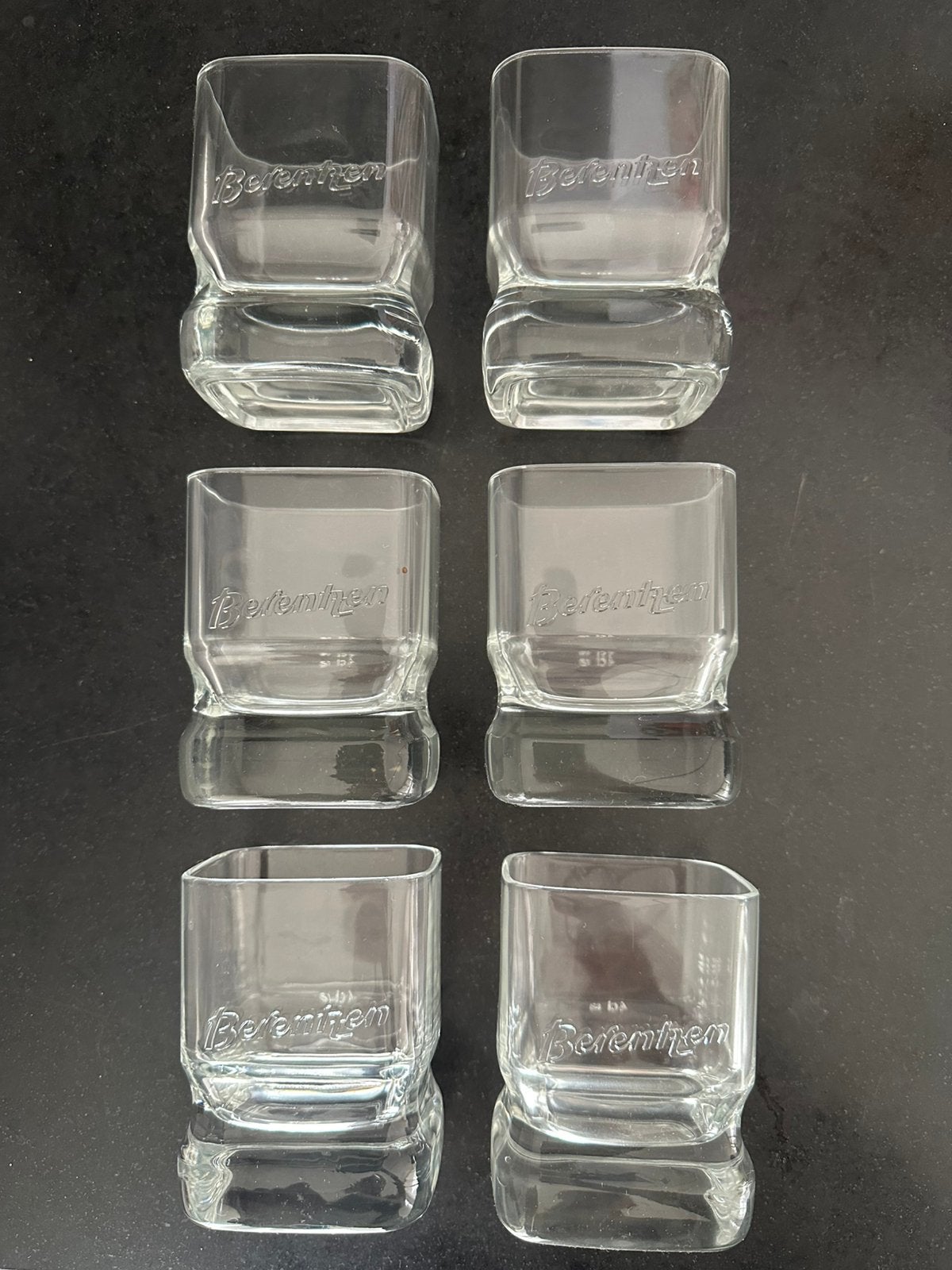 Zes Berentzen glazen ,9cm hiog, nieuw, Verzamelen, Ophalen of Verzenden, Nieuw, Overige typen