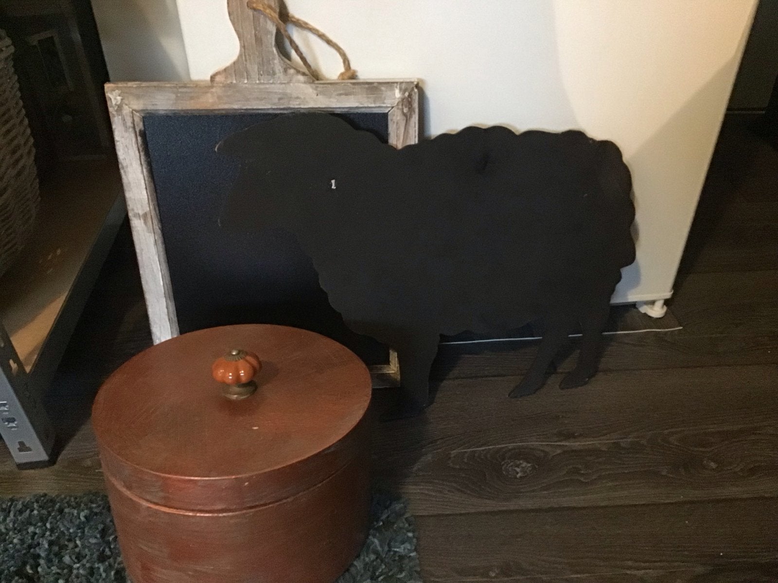 Leuk hobby materiaal: schaap schoolbord en meer, Hobby en Vrije tijd, Zwart, Gebruikt, Dieren, Hout