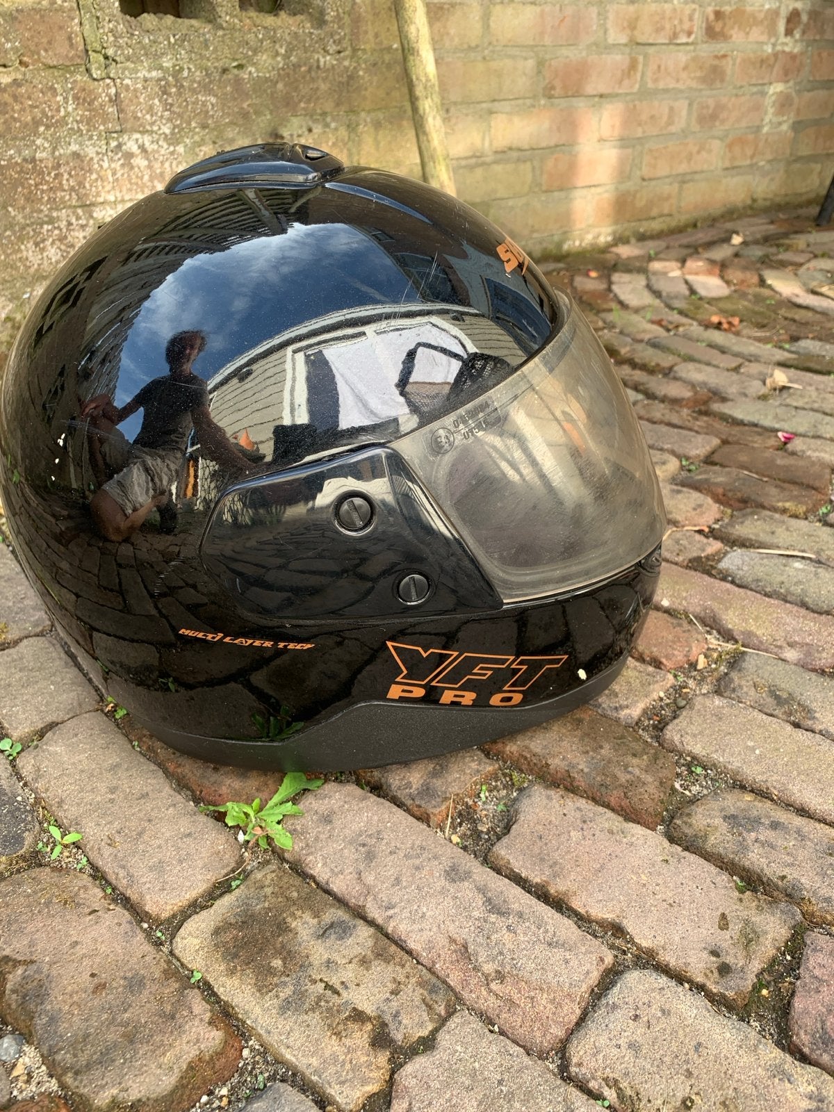 Zwarte Yamaha Integraalhelm - Maat L, Motoren, Heren, Integraalhelm, L, Tweedehands
