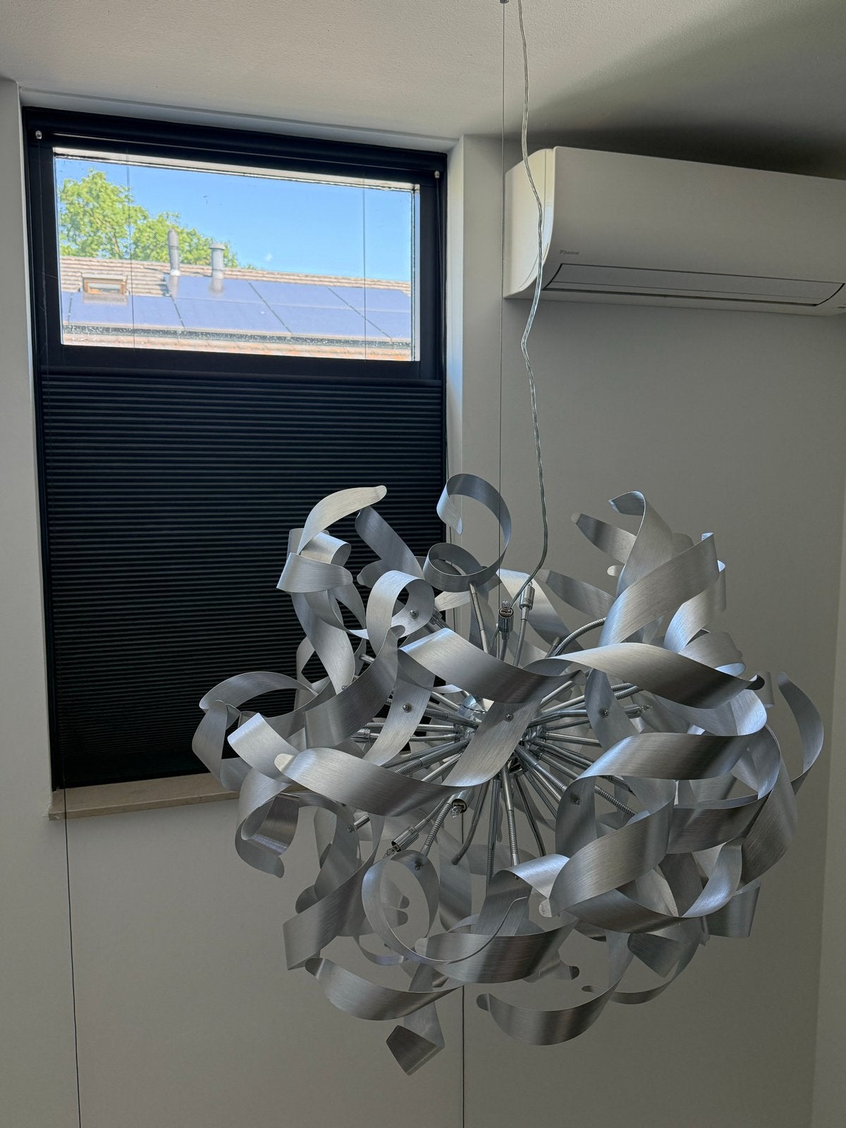 Moderne Design Hanglamp - Aluminium Spiraal, Ophalen, Zo goed als nieuw, Metaal, E14 (klein)