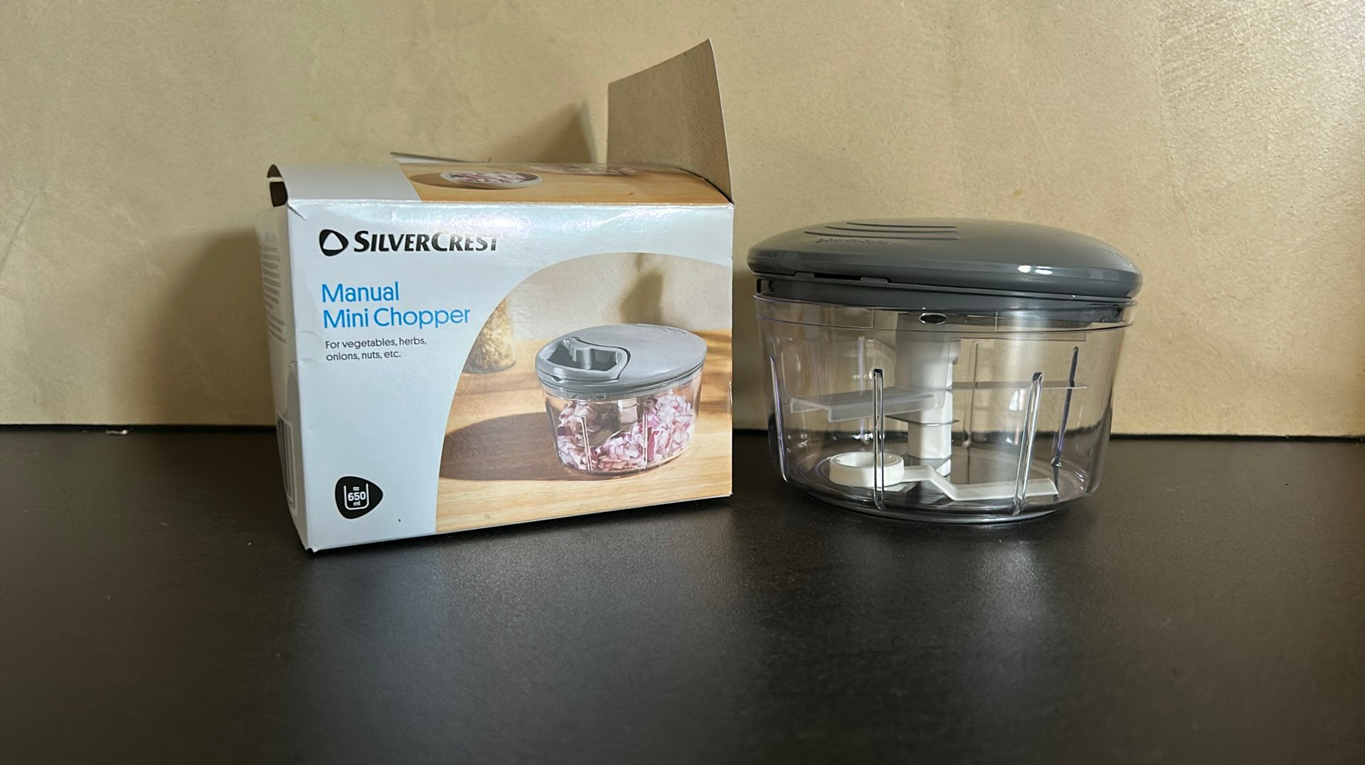 SilverCrest Handmatige Mini Hakmolen - Nieuw in doos, Minder dan 1 liter, Ophalen, Nieuw, 1 snelheid