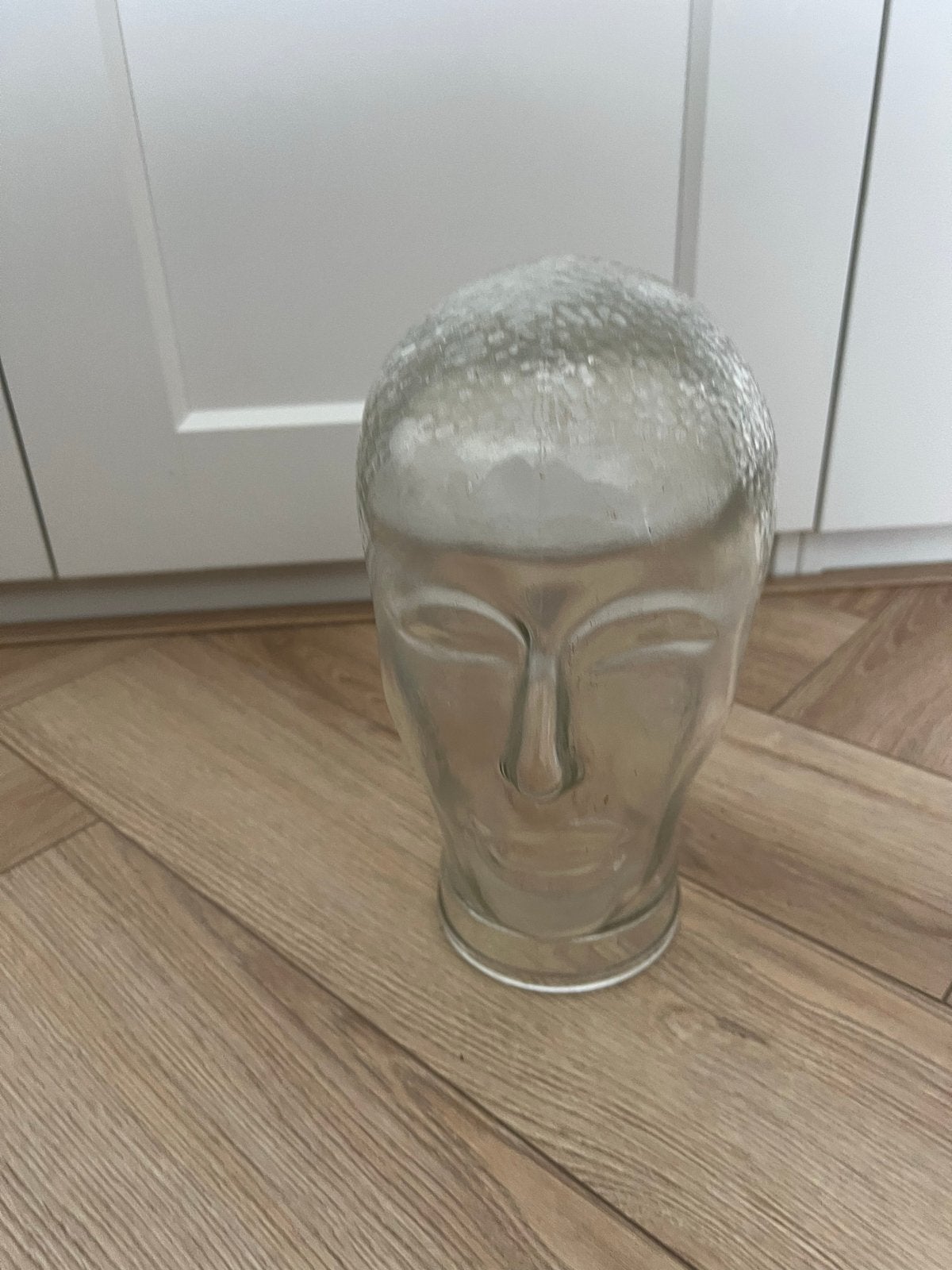 Vintage glazen mannequin hoofd, Ophalen of Verzenden