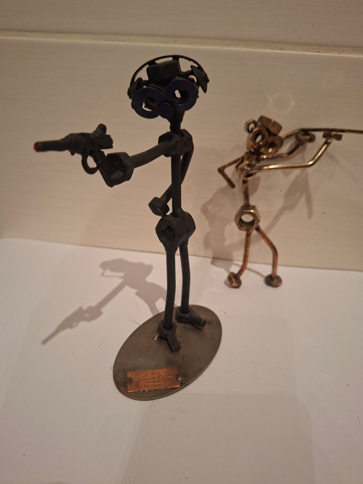Ijzer of metaal mannetje MJM KUNST, Verzamelen, Beelden en Beeldjes, Ophalen of Verzenden, Dier