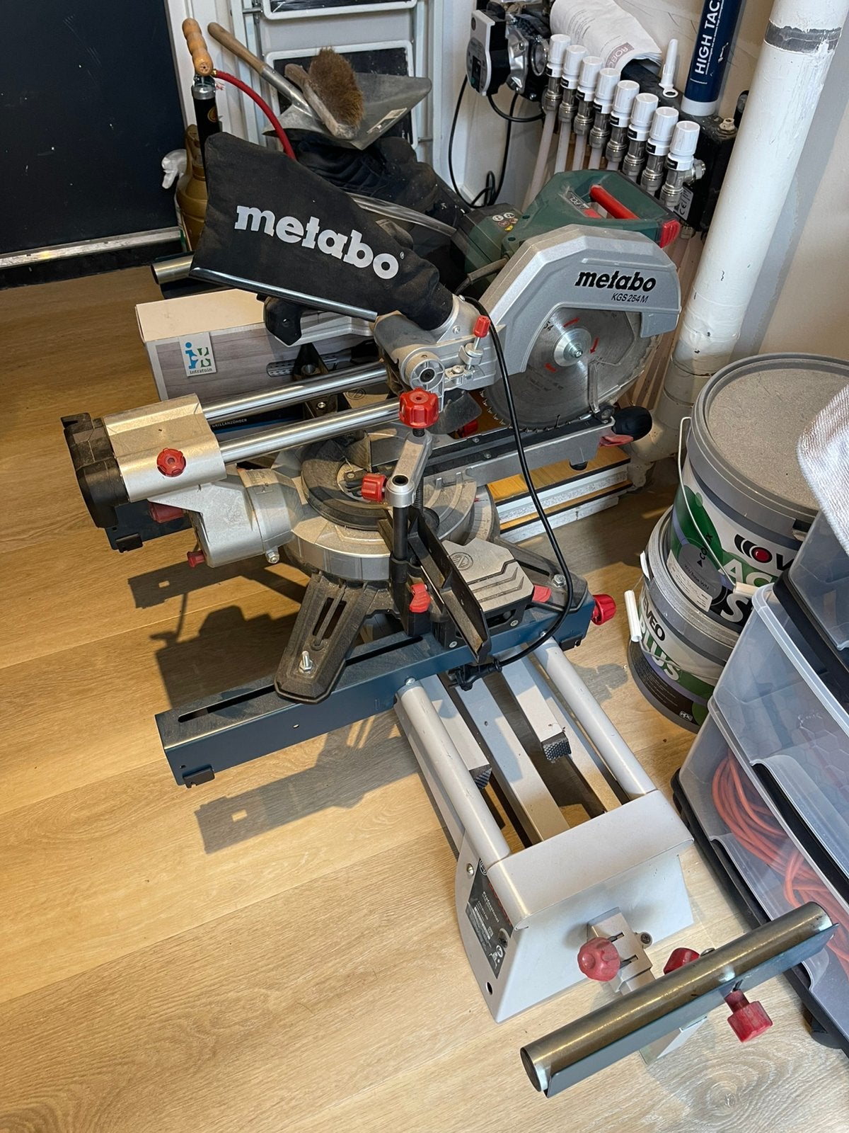 Metabo KGS 254 M Afkort/verstekzaag, Doe-het-zelf en Verbouw, Metalen, Ophalen, Zo goed als nieuw