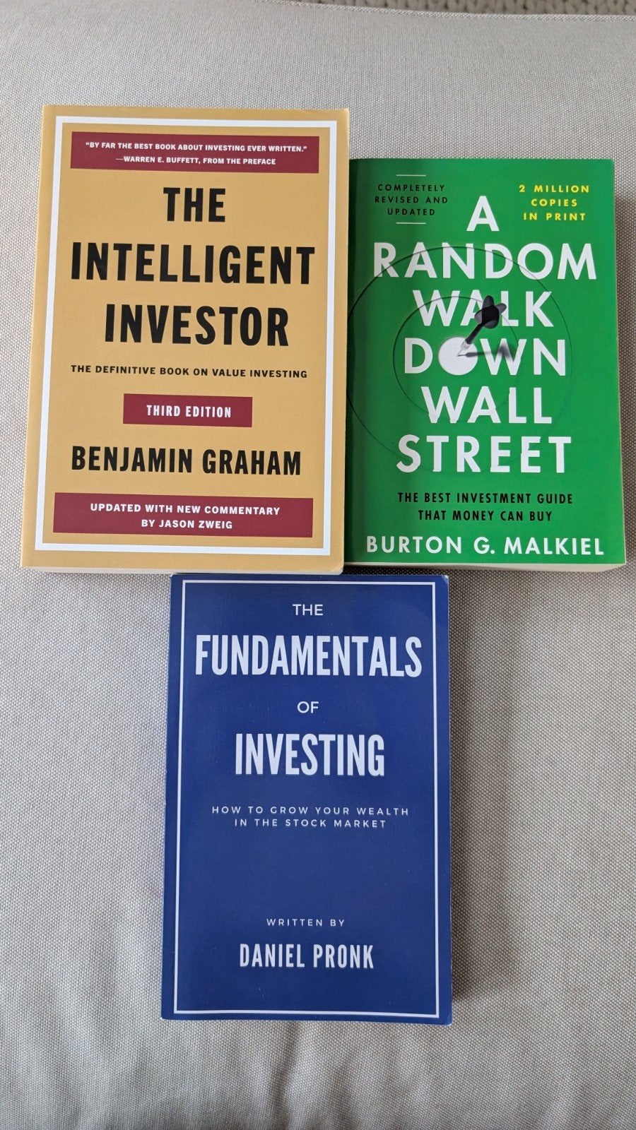 3 Boeken over Beleggen, Boeken, Ophalen of Verzenden, Zo goed als nieuw, Geld en Beleggen, Benjamin Graham, Burton G. Malkiel, Daniel Pronk