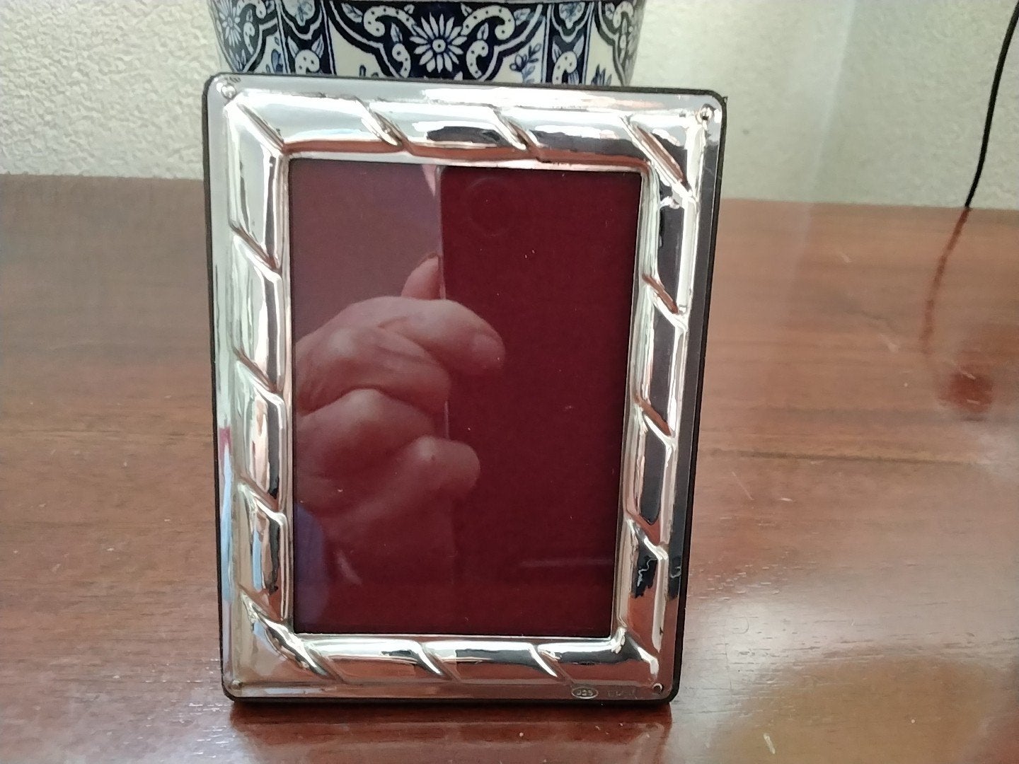 zeer mooi sterling zilveren fotolijstje  foto maat 5,5x8cm, Ophalen of Verzenden, Zilver