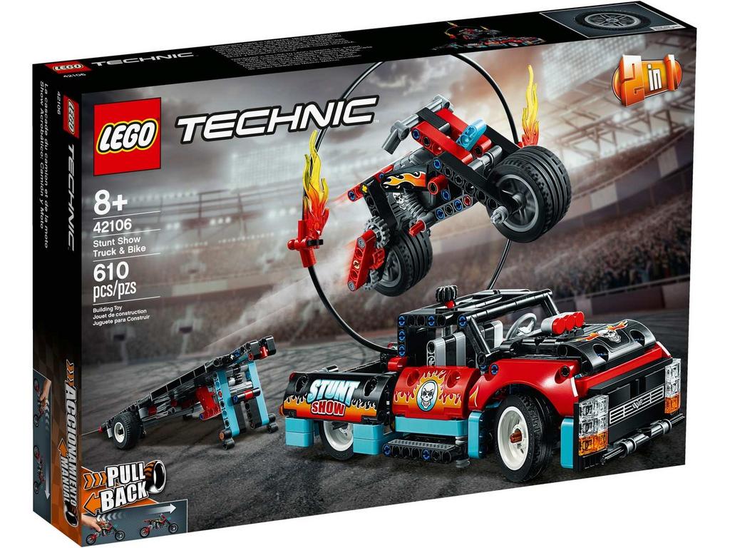 LEGO Technic 42106 Stuntshow Truck & Motor, Kinderen en Baby's, Speelgoed | Duplo en Lego, Lego, Nieuw, Ophalen of Verzenden, Complete set