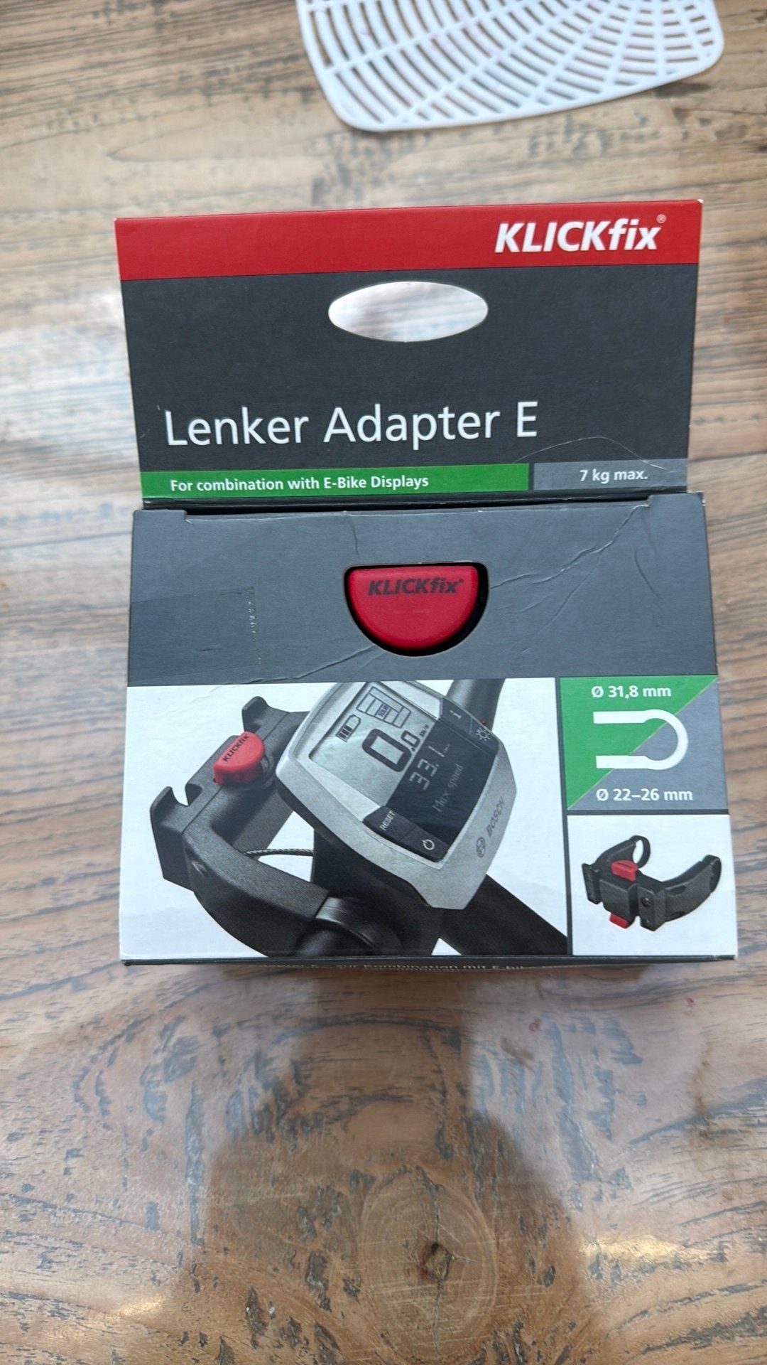 Klickfix adapter voor e-bike 7,8 cm breed nieuw, Ophalen of Verzenden, Nieuw, Overige typen, Stuurbevestiging